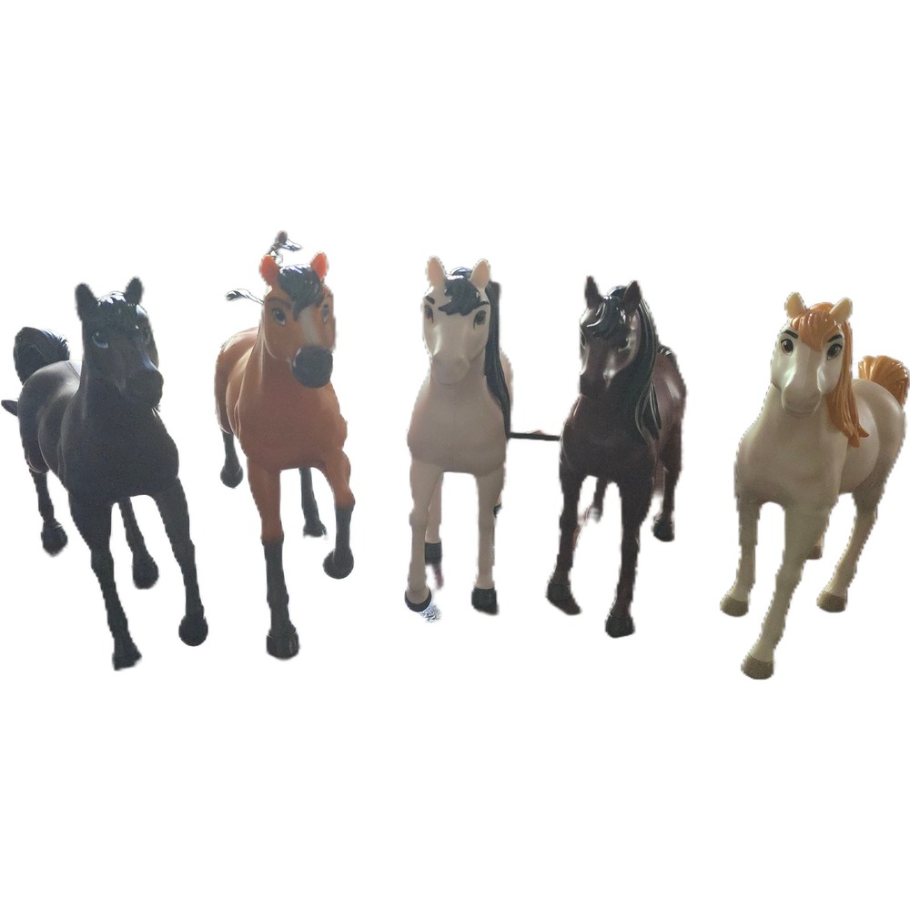 DreamWorks Spirit Riding Free Horse  Lot of 5 Stallion Mare Toy Animals Mattel